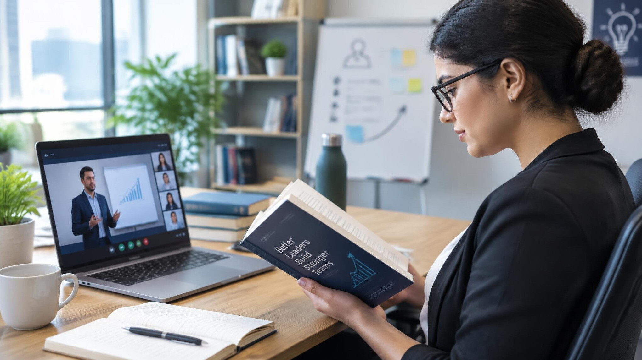 professional attending online course